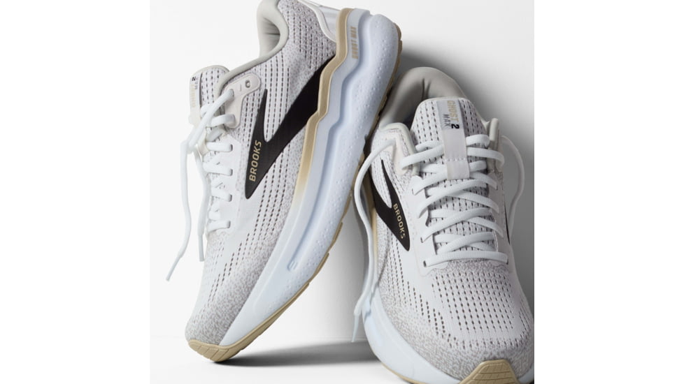 Brooks Ghost Max 2 Road Running Shoes - Mens, White/Pelican/Oyster, 11.5 US/Medium, 1104311D125.115