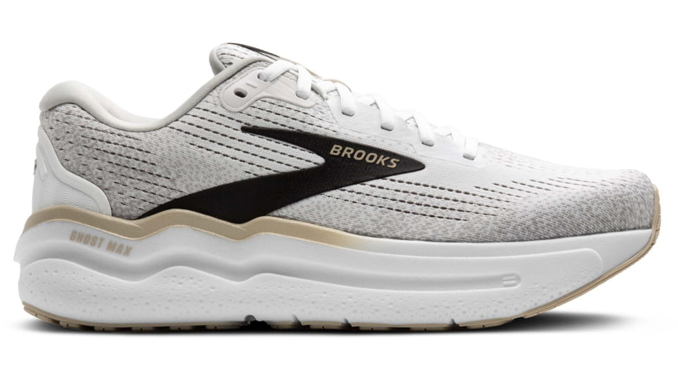 Brooks Ghost Max 2 Road Running Shoes - Mens, White/Pelican/Oyster, 11.5 US/Medium, 1104311D125.115