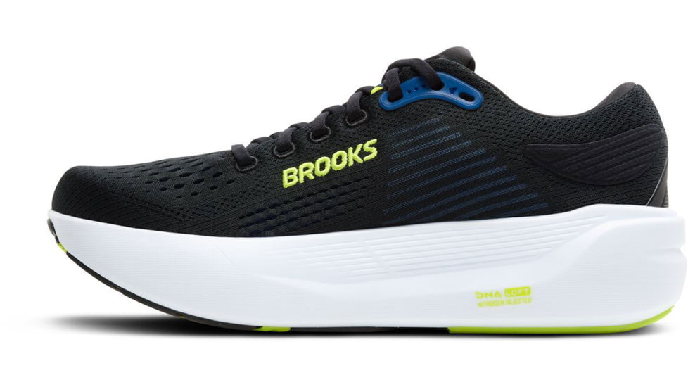 Brooks Ghost Max 3 Road Running - Mens, Black/Navy/Acid Lime, 8.5, 1D, 1104641D078.085