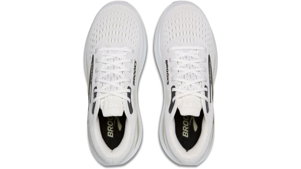 Brooks Ghost Max 3 Road Running - Mens, Bright White/Tea/Black, 8, 2E, 1104642E162.080