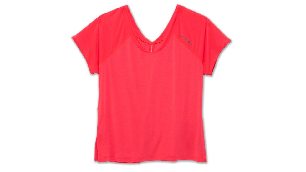 Brooks Ghost Womens Short Sleeve Shirt, Race Pink, Extra Small, 221191-RacePink-XS