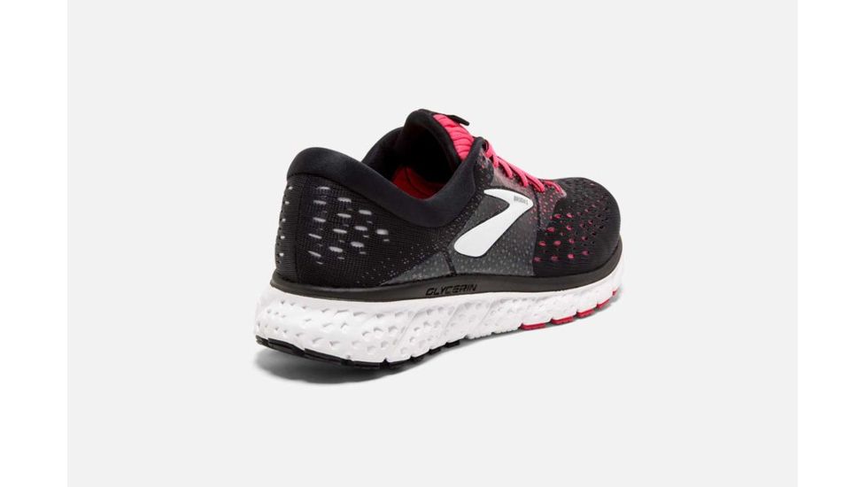 Brooks Glycerin 16 Womens Road Running Shoes, Black/Pink/Grey, 8.5 US, Medium, 1202781B070.085