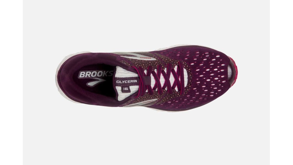 Brooks Glycerin 16 Womens Road Running Shoes, Purple/Pink/Grey, 7 US, Medium, 1202781B527.070