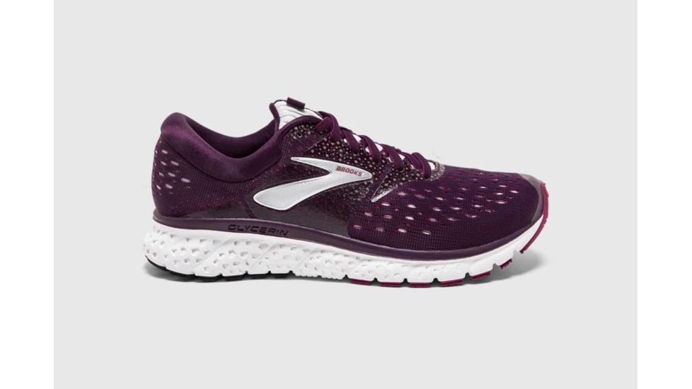 Brooks Glycerin 16 Womens Road Running Shoes, Purple/Pink/Grey, 7 US, Medium, 1202781B527.070