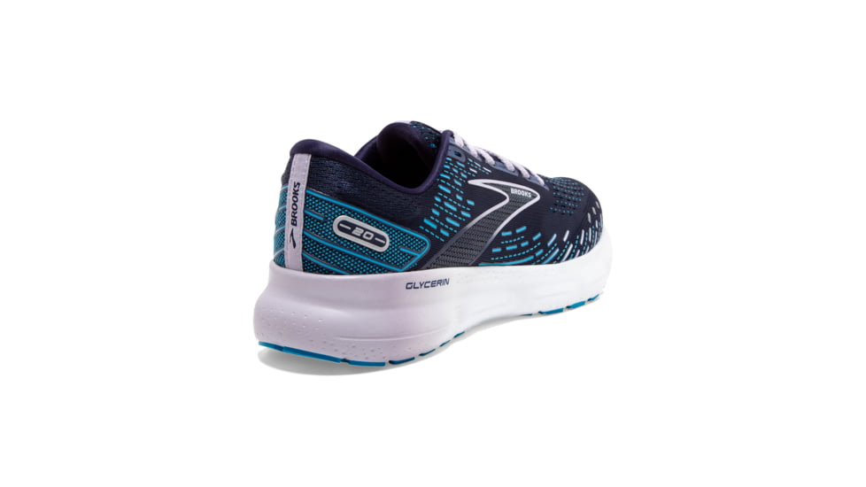 Brooks Glycerin 20 Running Shoes - Womens, Medium, Peacoat/Ocean/Pastel Lilac, 8.5, 1203691B499.085