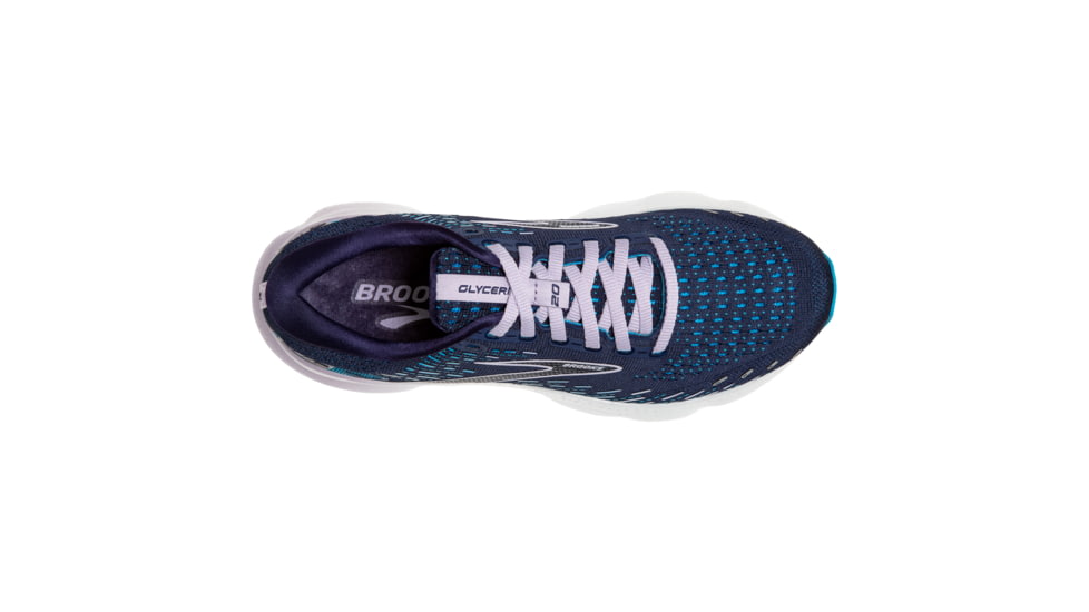 Brooks Glycerin 20 Running Shoes - Womens, Medium, Peacoat/Ocean/Pastel Lilac, 8.5, 1203691B499.085