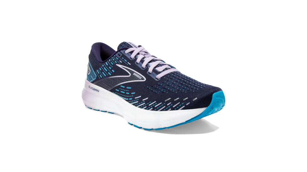Brooks Glycerin 20 Running Shoes - Womens, Medium, Peacoat/Ocean/Pastel Lilac, 8.5, 1203691B499.085