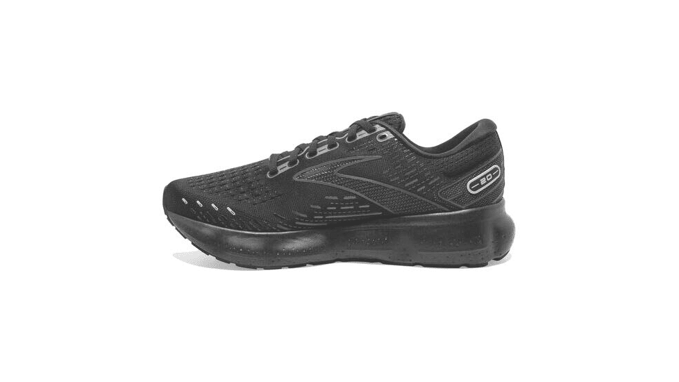 Brooks Glycerin 20 Running Shoes - Womens, Wide, Black/Black/Ebony, 6.0, 1203691D020.060