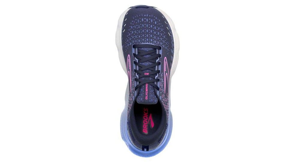 Brooks Glycerin 20 Running Shoes - Womens, Wide, Peacoat/Blue/Pink, 10.5, 1203691D460.105