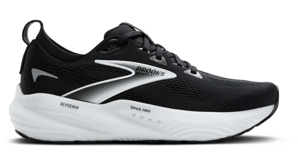 Brooks Glycerin 22 Road Running Shoes - Womens, Black/Grey/White, 7.0 US/Wide, 1204341D090.070