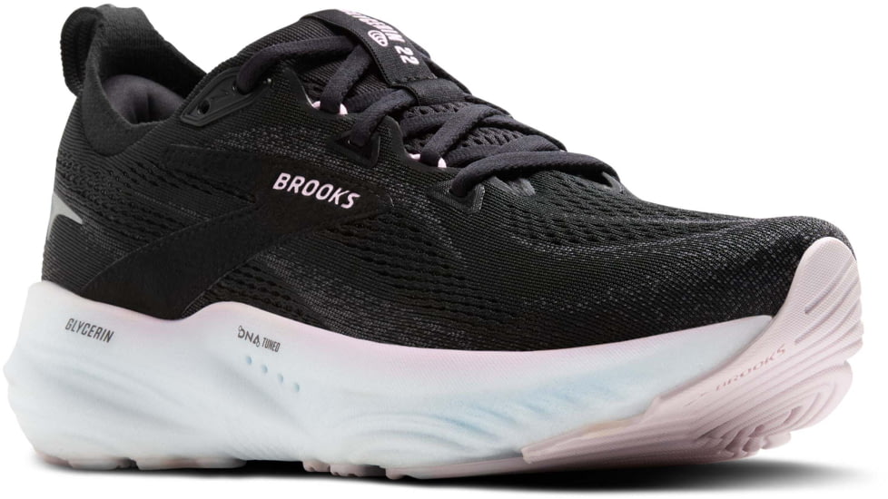 Brooks Glycerin 22 Road Running Shoes - Womens, Black/Orchid Ice/White, 8.0 US/Medium, 1204341B024.080