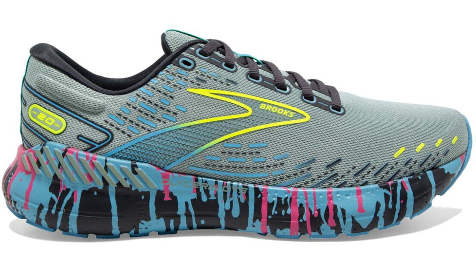 Brooks Glycerin GTS 20 Running Shoes - Womens, Medium, Jadeite/Alaskan Blue/Ebony, 5.0, 1203701B492.050