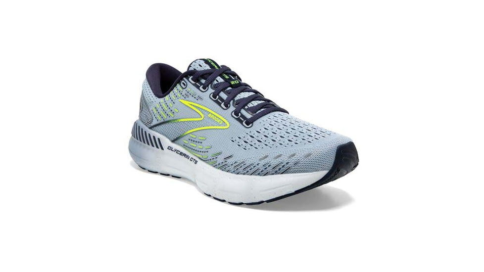 Brooks Glycerin GTS 20 Running Shoes - Womens, Medium, Light Blue/Peacoat/Nightlife, 8.5, 1203701B416.085