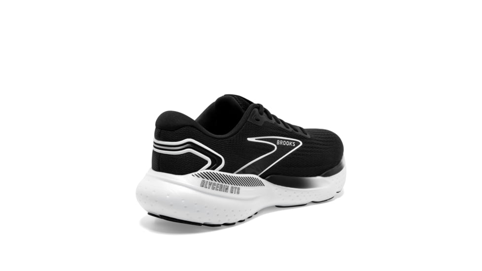 Brooks Glycerin GTS 21 Running Shoes - Womens, Black/Grey/White, 8, 1204091B090.080