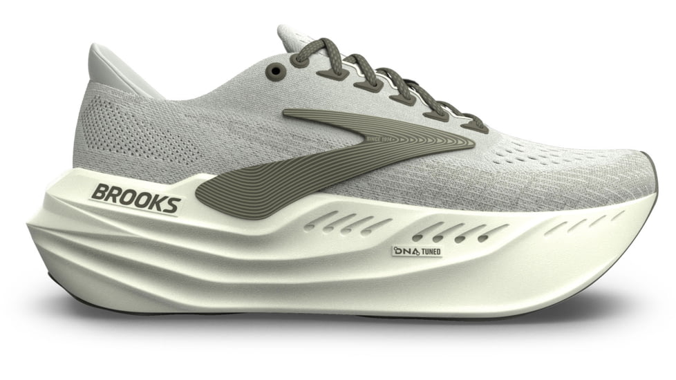 Brooks Glycerin Max Road Running Shoes - Mens, Grey/Dusty Olive/Tea, 9, 1D, 1104471D158.090