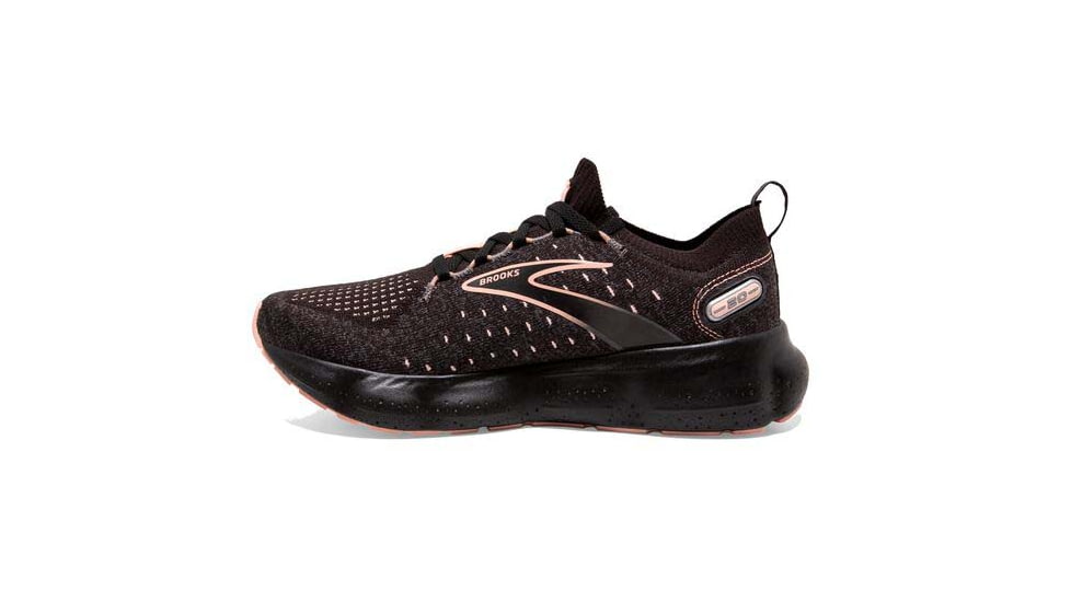 Brooks Glycerin StealthFit 20 Running Shoes - Womens, Medium, Black/Pearl/Peach, 7.5, 1203721B026.075