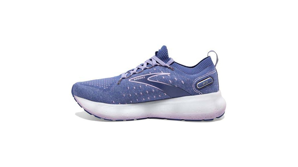 Brooks Glycerin StealthFit 20 Running Shoes - Womens, Medium, Blue/Pastel Lilac/White, 9.0, 1203721B402.090