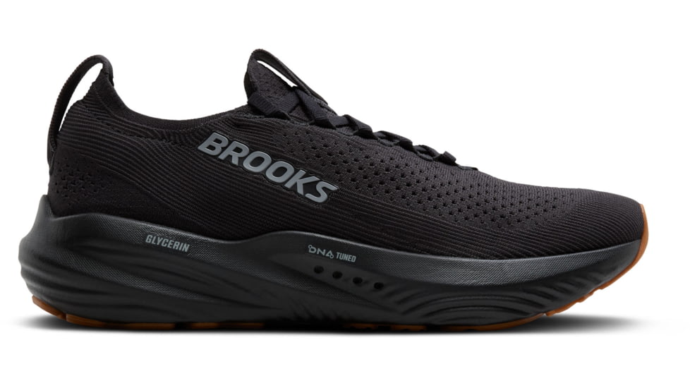 Brooks Glycerin StealthFit 22 Road Running Shoes - Mens, Black/Black, 8, 1D, 1104481D072.080