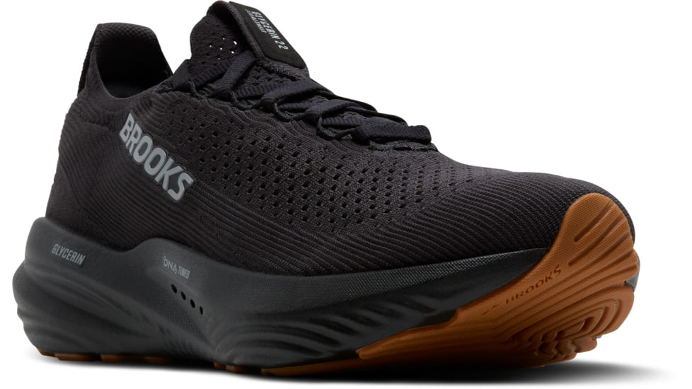 Brooks Glycerin StealthFit 22 Road Running Shoes - Mens, Black/Black, 8, 1D, 1104481D072.080
