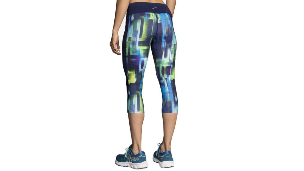 Brooks Greenlight Running Capri - Womens, Navy Pulse/Navy, Extra Large, 221349423.040