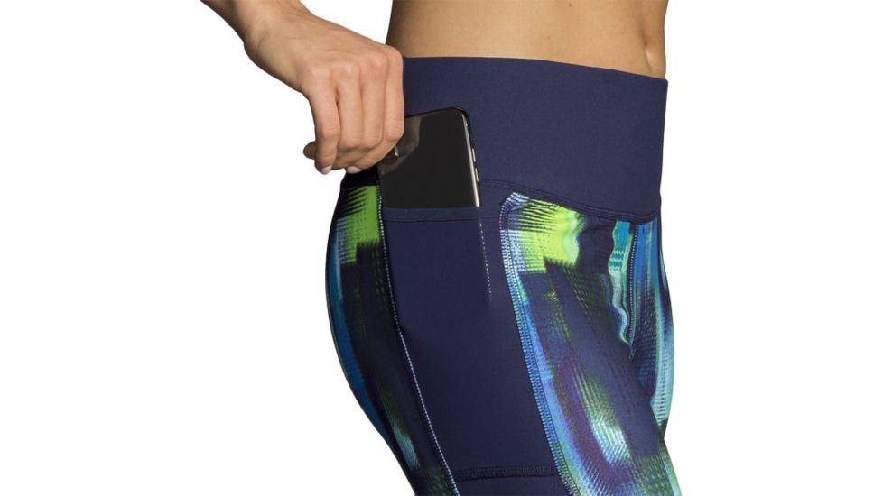 Brooks Greenlight Running Capri - Womens, Navy Pulse/Navy, Extra Large, 221349423.040