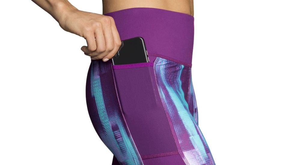 Brooks Greenlight Running Capri - Womens, Violet Pulse/Violet, Large, 221349561.035