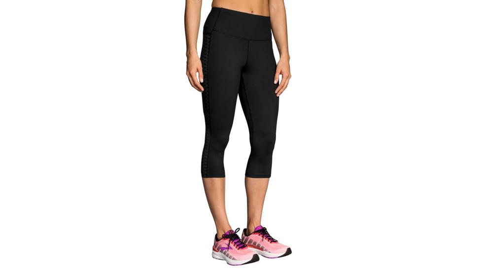 Brooks Greenlight Women's Running Capri, Black, Small, 221227-Black-S