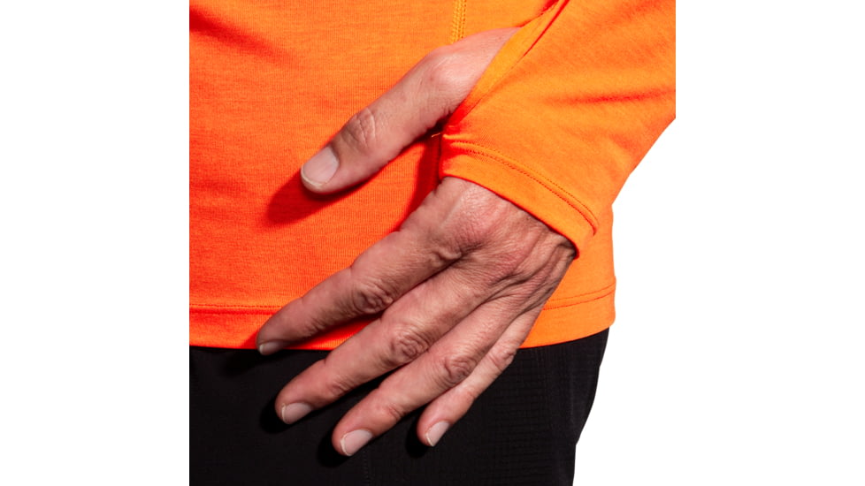 Brooks High Point Long Sleeve Shirt - Mens, Bright Orange, Medium, 211474836.030