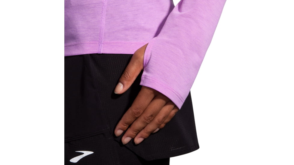 Brooks High Point Long Sleeve - Womens, Bright Purple, Large, 221637558.035