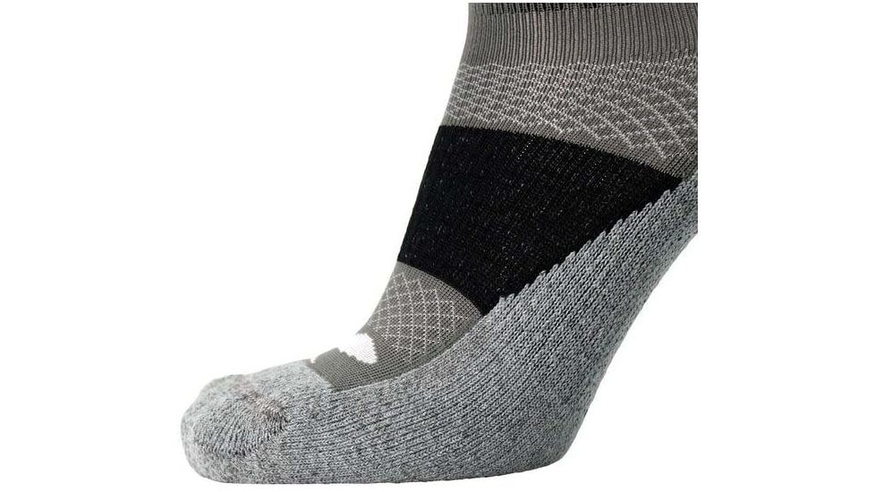 Brooks High Point Quarter Sock, Asphalt/Black, L, 280500012.035