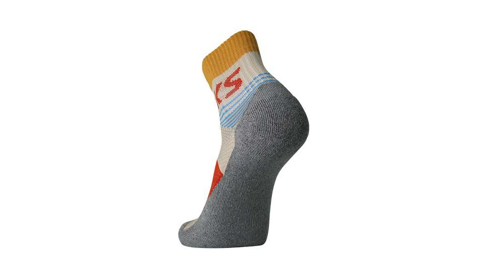 Brooks High Point Quarter Sock, Oatmeal/Red Clay, M, 280500214.030