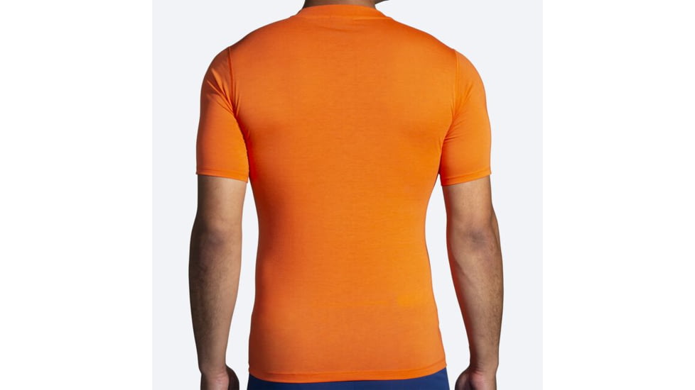 Brooks High Point Short Sleeve T-Shirt - Mens, Bright Orange, Medium, 211475836.030