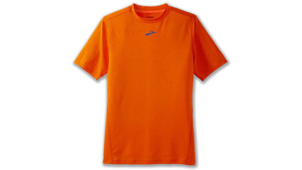Brooks High Point Short Sleeve T-Shirt - Mens, Bright Orange, Medium, 211475836.030