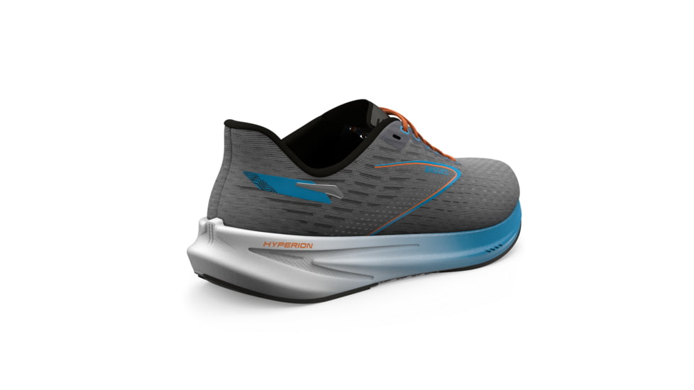 Brooks Hyperion 2 Running Shoes - Mens, Grey/Atomic Blue/Scarlet, 9 Medium, 1104071D020.090
