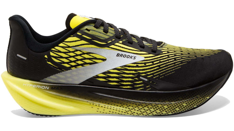 Brooks Hyperion Max Running Shoes - Mens, Black/Blazing Yellow/White, 7.5, 1103901D078.075