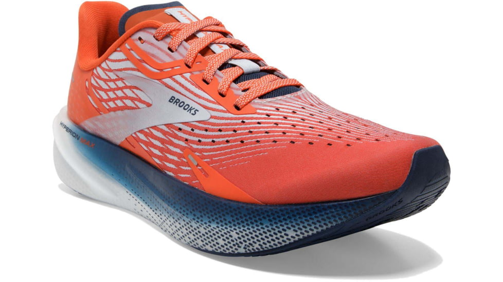 Brooks Hyperion Max Running Shoes - Mens, Cherry Tomato/Arctic Ice/Titan, 8.5, 1103901D887.085