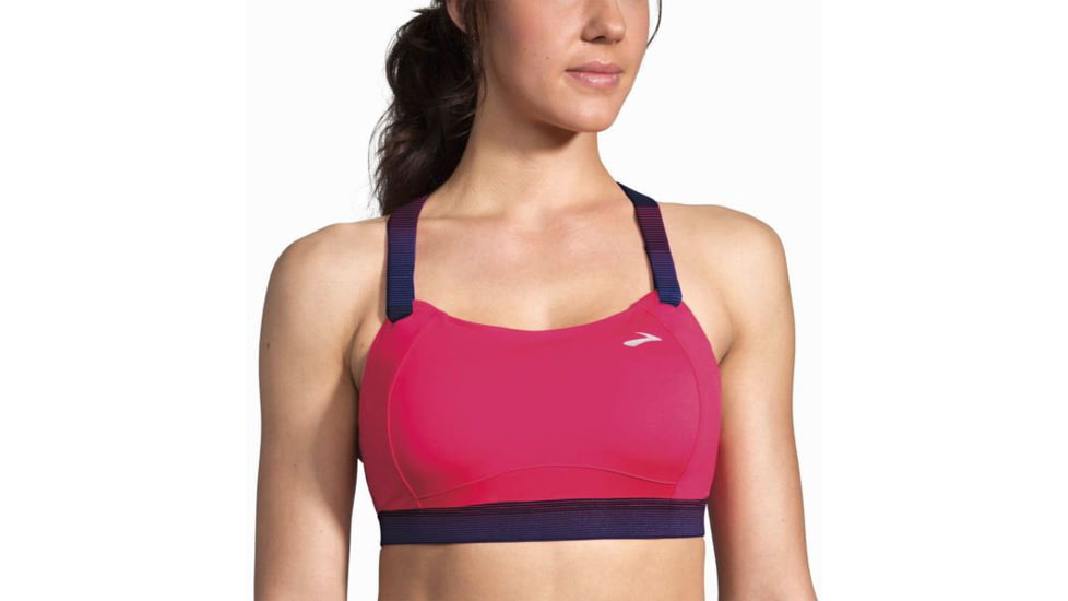 Brooks Juno Sports Bra, Dahlia/Market Haze, 36 D, 350071603.0361D