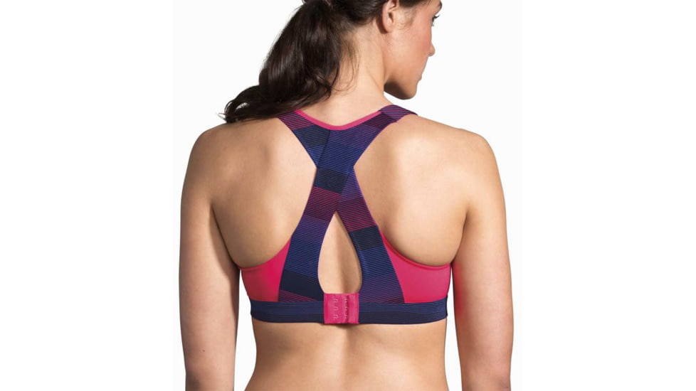 Brooks Juno Sports Bra, Dahlia/Market Haze, 36 D, 350071603.0361D