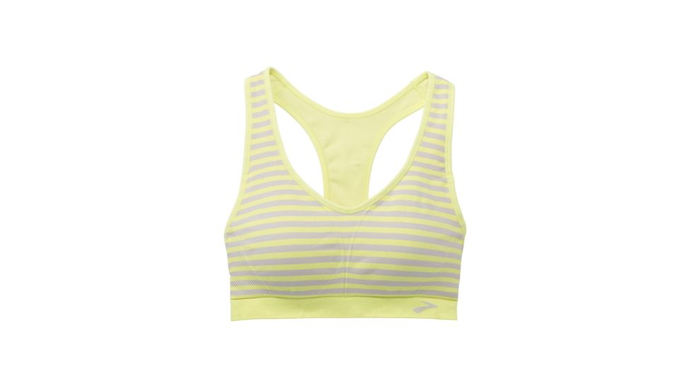 Brooks JustRight Racer Sports Bra Reed Stripe Small 300574369.025