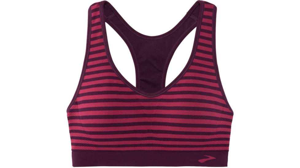 Brooks JustRight Racer Bra - Women's, Plum/Iris, Small, 300574516.025