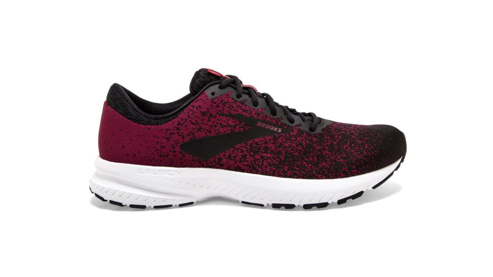 Brooks Launch 6 - Mens, Red/Black/Grey, Medium, 9.5, 1102971D617.095