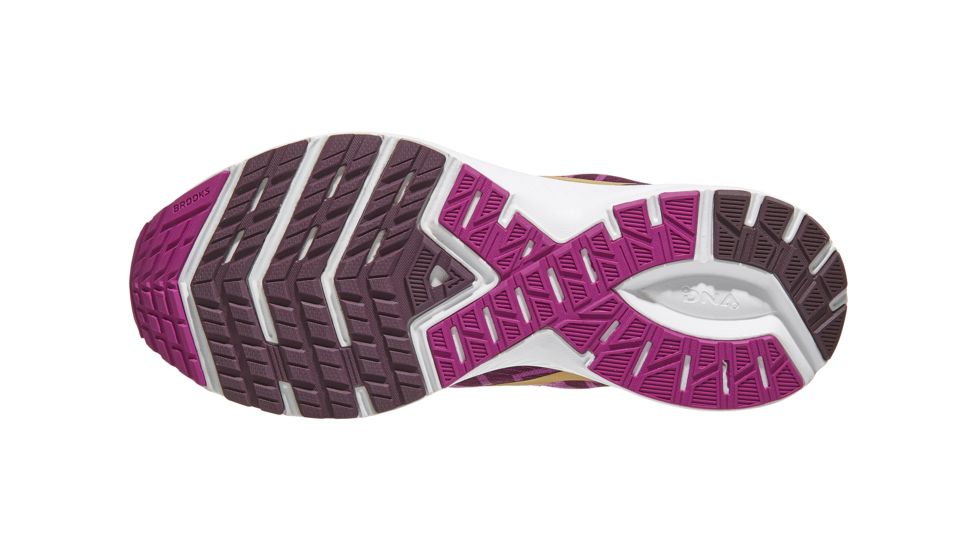 Brooks Launch 6 Road Running Shoes - Womens, Aster/Fig/Gold, Medium, 9.5, 1202851B553.095