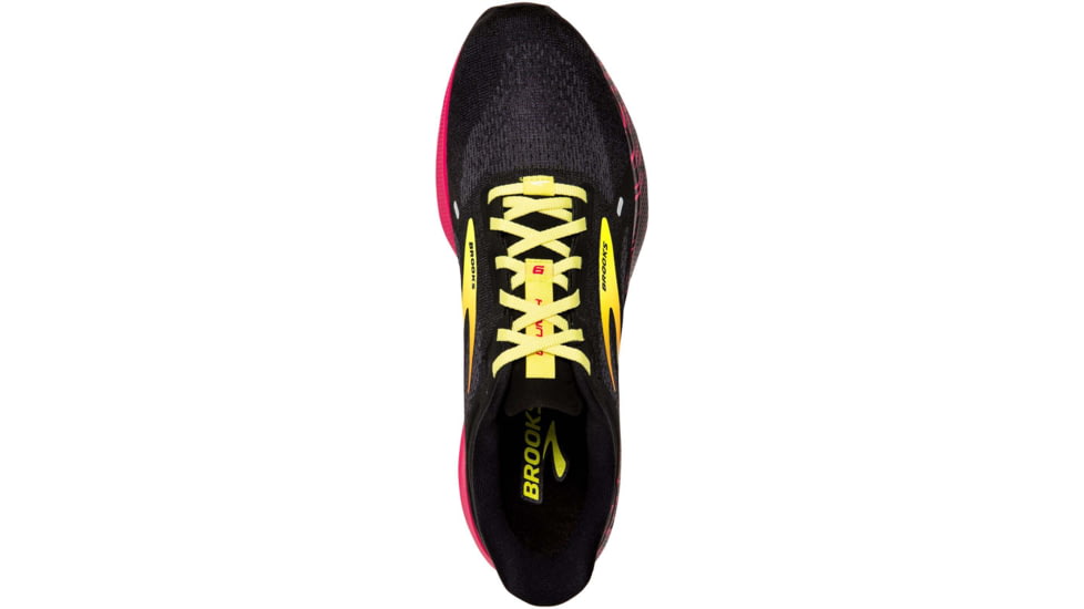 Brooks Launch 9 Running Shoes - Mens, Black/Pink/Yellow, 14.0, 1103861D016.140
