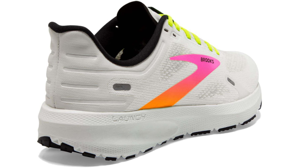 Brooks Launch 9 Running Shoes - Mens, White/Pink/Nightlife, 10.5, 1103861D148.105