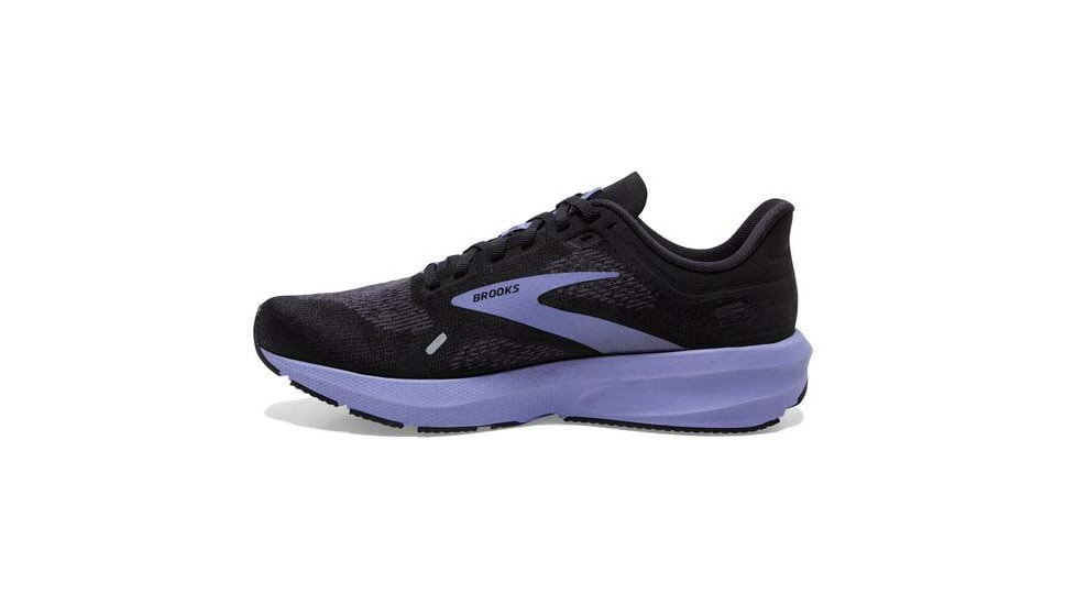 Brooks Launch 9 Running Shoes - Womens, Wide, Black/Ebony/Purple, 10.5, 1203731D060.105