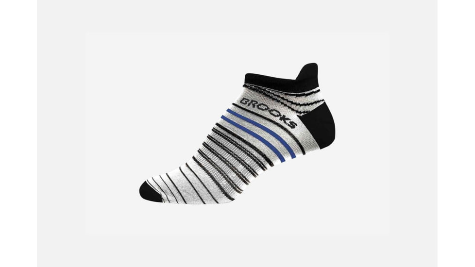 Brooks Launch Lightweight Tab, White/Black, White/Black, Large 742086-White/Black-L