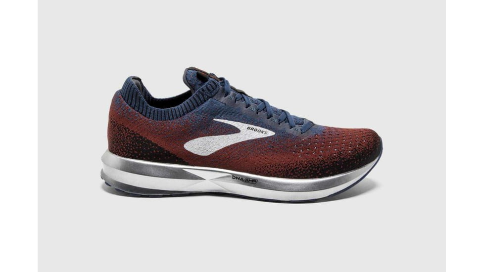 Brooks Levitate 2 Mens Road Running Shoes, Chili/Navy/Black, 9.5 US, Medium, 1102901D689.095