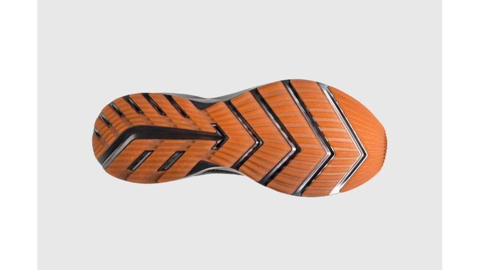 Brooks Levitate 2 Mens Road Running Shoes, Grey/Black/Orange, 10 US, Medium, 1102901D026.100