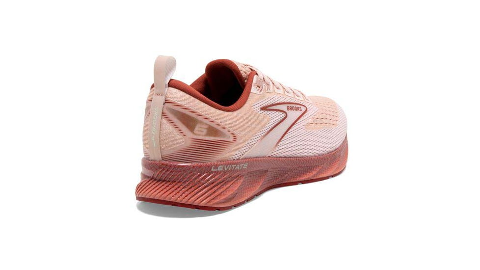 Brooks Levitate 6 Running Shoes - Womens, Medium, Peach Whip/Pink, 7.0, 1203831B662.070