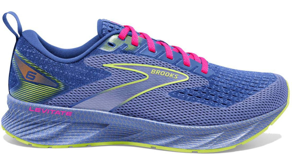 Brooks Levitate 6 Running Shoes - Womens, Medium, Purple/Pink, 5.5, 1203831B557.055